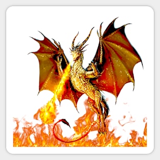 dragon fire fire Sticker